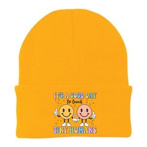 Cute It's A Good Day To Teach Tiny Humans Back To School Knit Cap Winter Beanie