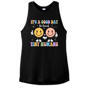 Cute It's A Good Day To Teach Tiny Humans Back To School Ladies PosiCharge Tri-Blend Wicking Tank