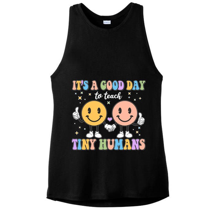 Cute It's A Good Day To Teach Tiny Humans Back To School Ladies PosiCharge Tri-Blend Wicking Tank