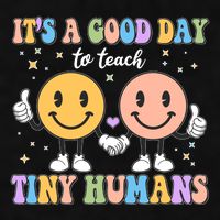 Cute It's A Good Day To Teach Tiny Humans Back To School Ladies PosiCharge Tri-Blend Wicking Tank
