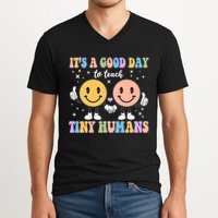 Cute It's A Good Day To Teach Tiny Humans Back To School V-Neck T-Shirt