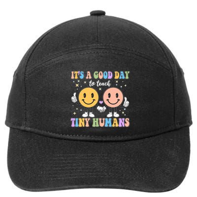 Cute It's A Good Day To Teach Tiny Humans Back To School 7-Panel Snapback Hat