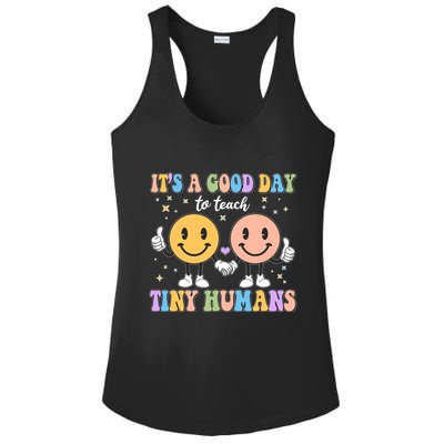 Cute It's A Good Day To Teach Tiny Humans Back To School Ladies PosiCharge Competitor Racerback Tank