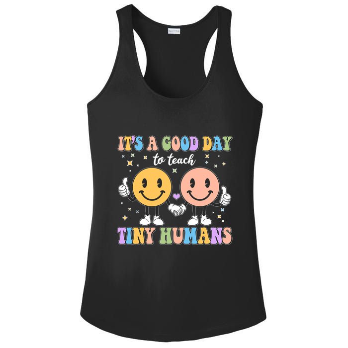 Cute It's A Good Day To Teach Tiny Humans Back To School Ladies PosiCharge Competitor Racerback Tank