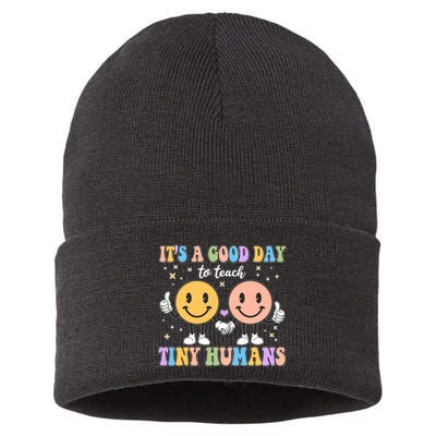 Cute It's A Good Day To Teach Tiny Humans Back To School Sustainable Knit Beanie