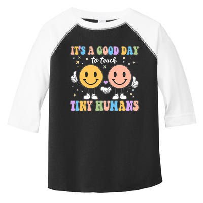 Cute It's A Good Day To Teach Tiny Humans Back To School Toddler Fine Jersey T-Shirt