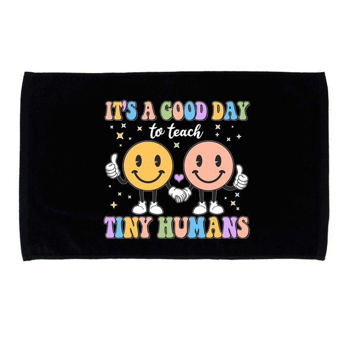 Cute It's A Good Day To Teach Tiny Humans Back To School Microfiber Hand Towel