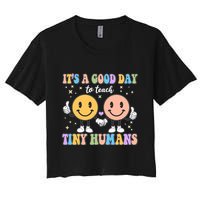 Cute It's A Good Day To Teach Tiny Humans Back To School Crop Top