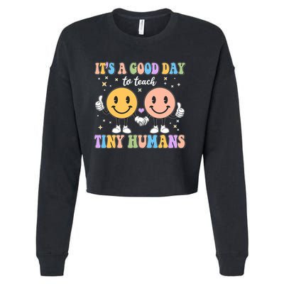 Cute It's A Good Day To Teach Tiny Humans Back To School Cropped Pullover Crew