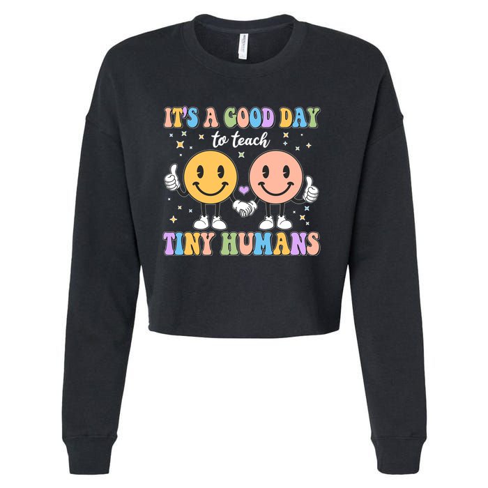 Cute It's A Good Day To Teach Tiny Humans Back To School Cropped Pullover Crew