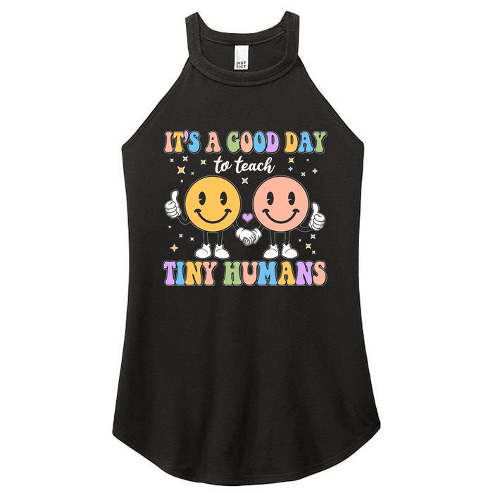 Cute It's A Good Day To Teach Tiny Humans Back To School Women's Perfect Tri Rocker Tank