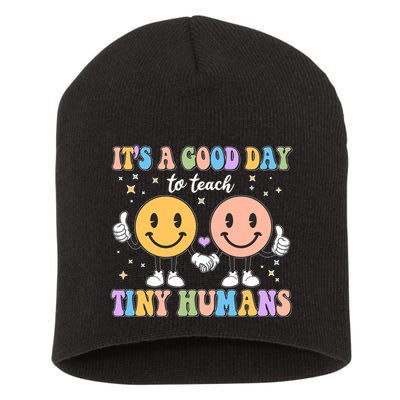 Cute It's A Good Day To Teach Tiny Humans Back To School Short Acrylic Beanie