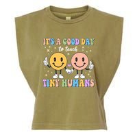 Cute It's A Good Day To Teach Tiny Humans Back To School Garment-Dyed Women's Muscle Tee