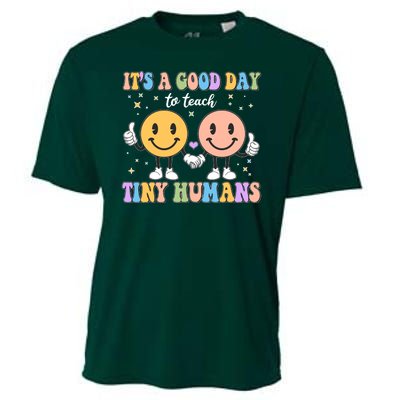 Cute It's A Good Day To Teach Tiny Humans Back To School Cooling Performance Crew T-Shirt