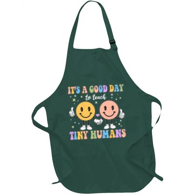 Cute It's A Good Day To Teach Tiny Humans Back To School Full-Length Apron With Pockets
