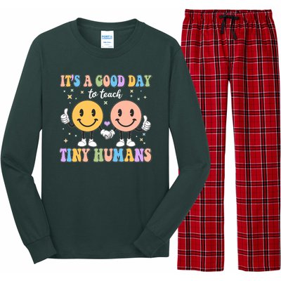 Cute It's A Good Day To Teach Tiny Humans Back To School Long Sleeve Pajama Set