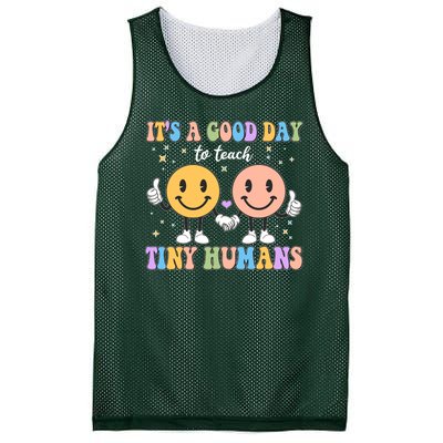 Cute It's A Good Day To Teach Tiny Humans Back To School Mesh Reversible Basketball Jersey Tank