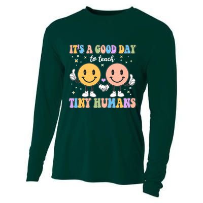 Cute It's A Good Day To Teach Tiny Humans Back To School Cooling Performance Long Sleeve Crew