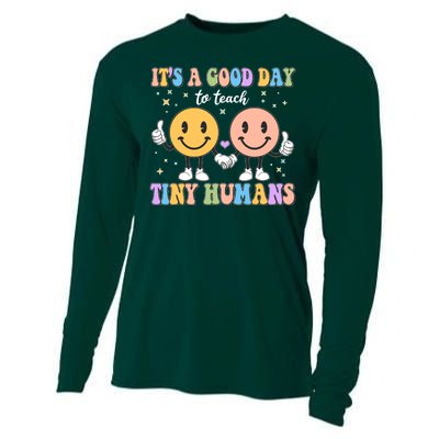 Cute It's A Good Day To Teach Tiny Humans Back To School Cooling Performance Long Sleeve Crew