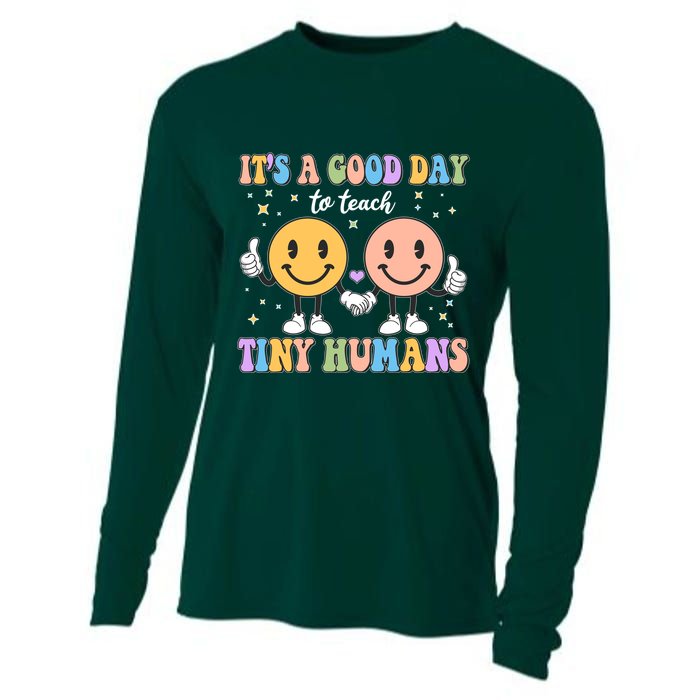 Cute It's A Good Day To Teach Tiny Humans Back To School Cooling Performance Long Sleeve Crew