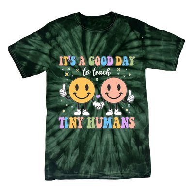Cute It's A Good Day To Teach Tiny Humans Back To School Tie-Dye T-Shirt