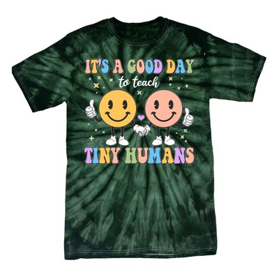 Cute It's A Good Day To Teach Tiny Humans Back To School Tie-Dye T-Shirt