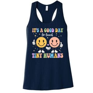 Cute It's A Good Day To Teach Tiny Humans Back To School Women's Racerback Tank