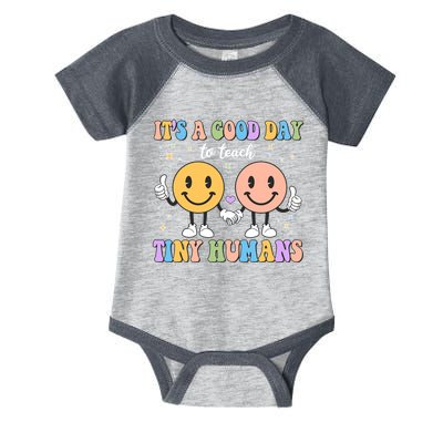 Cute It's A Good Day To Teach Tiny Humans Back To School Infant Baby Jersey Bodysuit