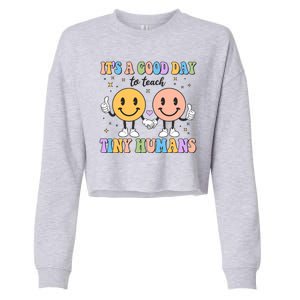 Cute It's A Good Day To Teach Tiny Humans Back To School Cropped Pullover Crew