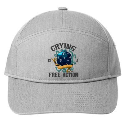 Crying Is A Free Action 7-Panel Snapback Hat