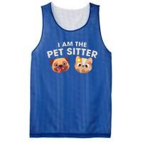 Cute I Am The Pet Sitter Dog Cat Gift Mesh Reversible Basketball Jersey Tank