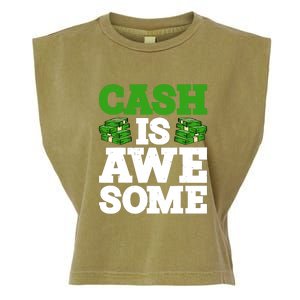 Cash Is Awesome Garment-Dyed Women's Muscle Tee