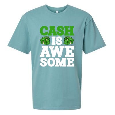 Cash Is Awesome Sueded Cloud Jersey T-Shirt