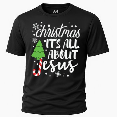 Christmas It's All About Jesus Christmas Tree Gift Performance Shirt