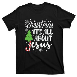 Christmas It's All About Jesus Christmas Tree Gift T-Shirt