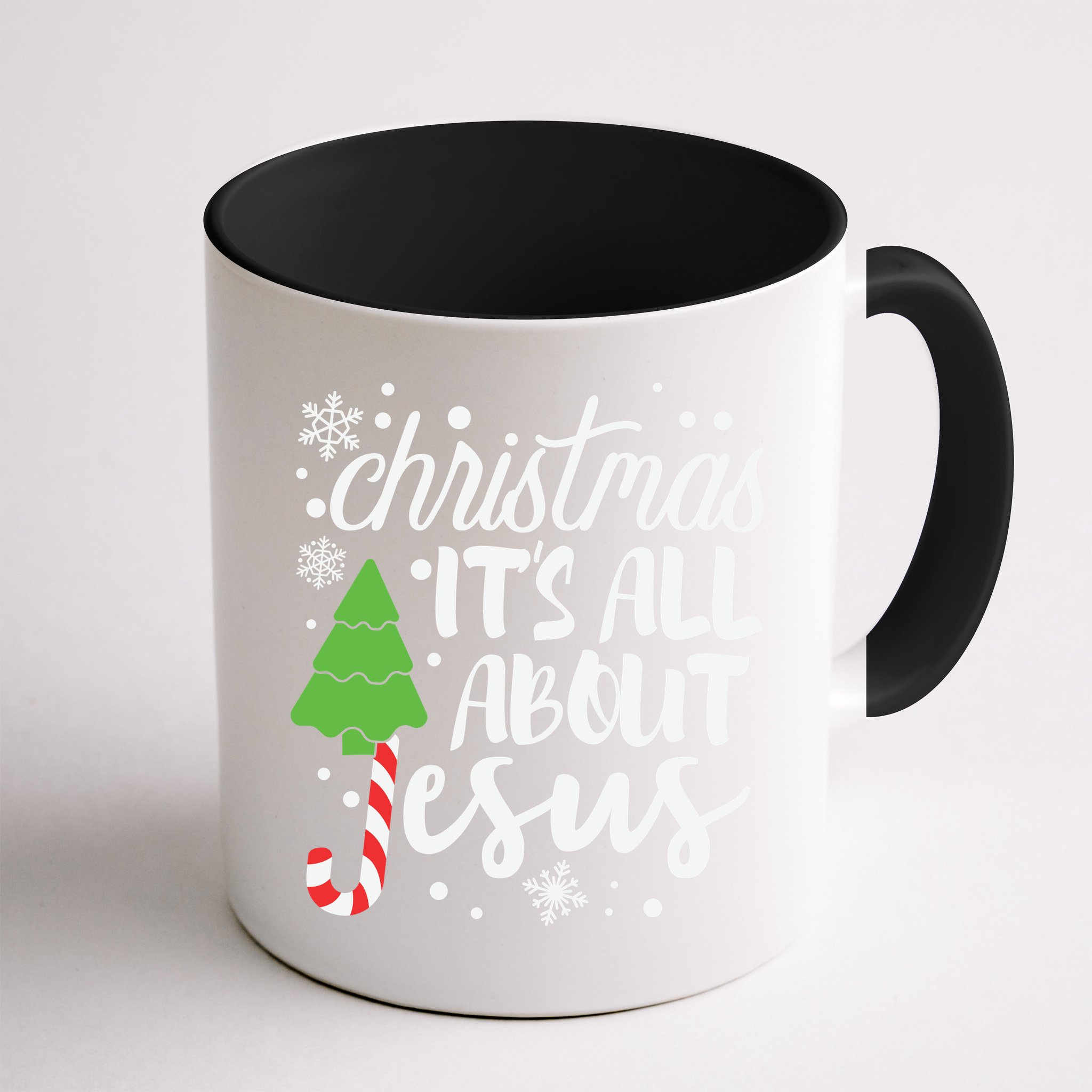 Christmas It's All About Jesus Christmas Tree Gift Mug