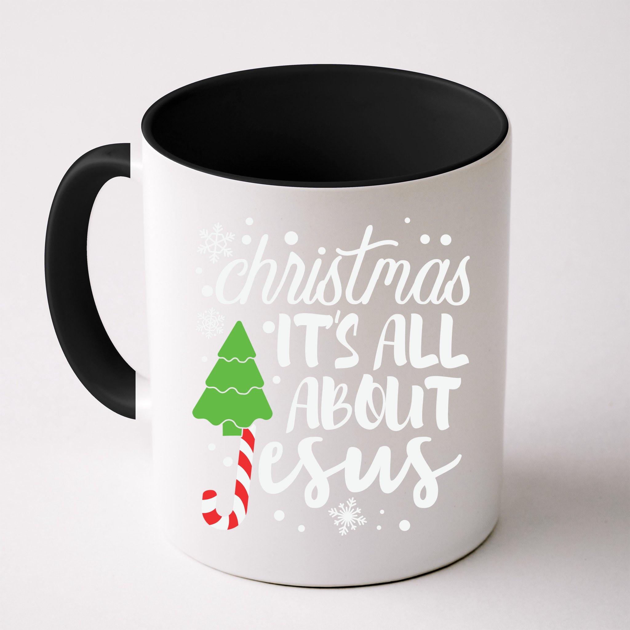Christmas It's All About Jesus Christmas Tree Gift Mug
