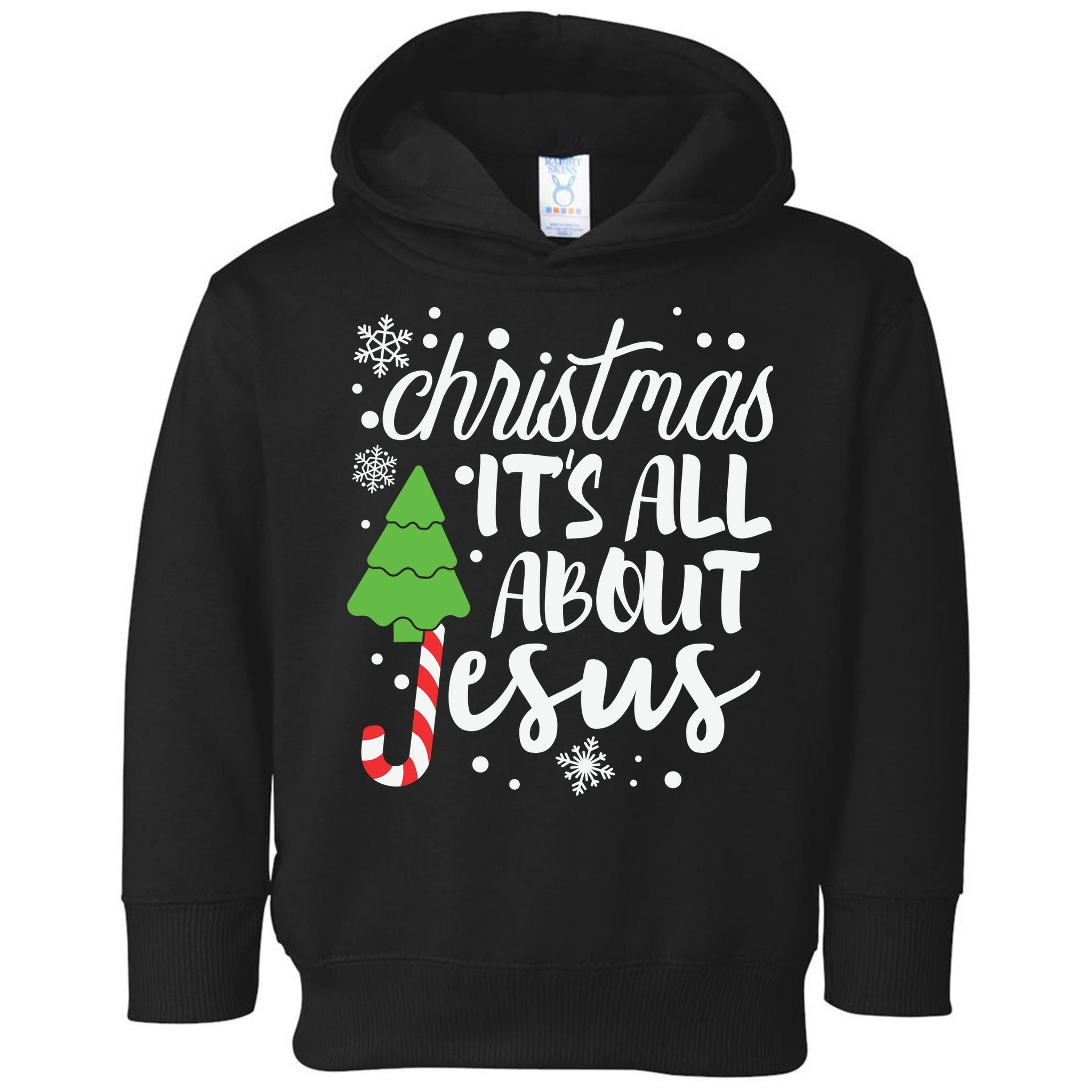 Christmas It's All About Jesus Christmas Tree Gift Toddler Hoodie