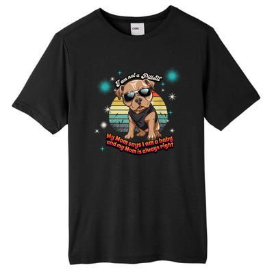 Cute I Am Not A Pitbull Funny Pitbull Dog Owners Gifts Tall Fusion ChromaSoft Performance T-Shirt