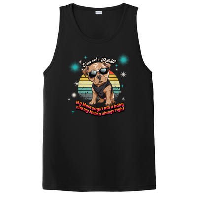 Cute I Am Not A Pitbull Funny Pitbull Dog Owners Gifts PosiCharge Competitor Tank