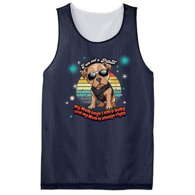 Cute I Am Not A Pitbull Funny Pitbull Dog Owners Gifts Mesh Reversible Basketball Jersey Tank