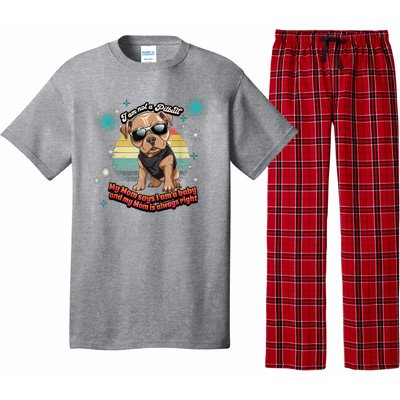 Cute I Am Not A Pitbull Funny Pitbull Dog Owners Gifts Pajama Set