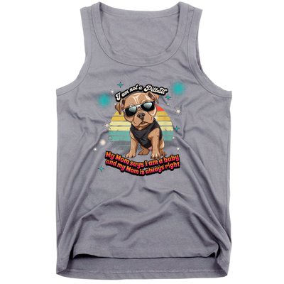 Cute I Am Not A Pitbull Funny Pitbull Dog Owners Gifts Tank Top