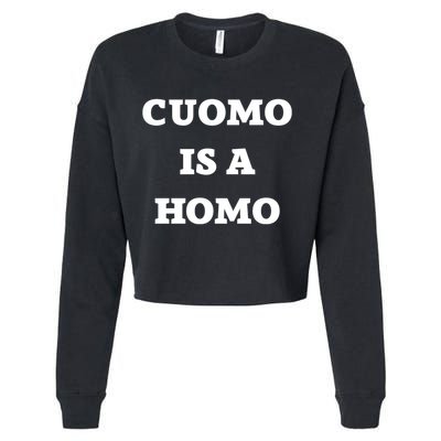 Cuomo Is A Homo Cropped Pullover Crew