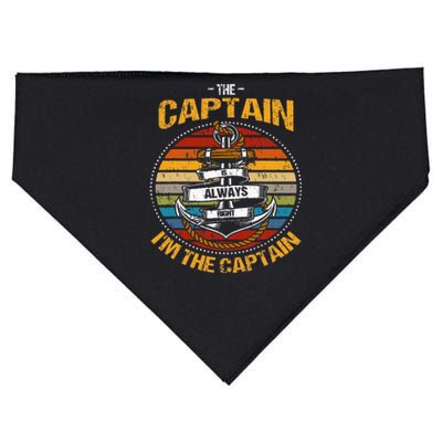 Captain Is Always Right Boat Captain USA-Made Doggie Bandana