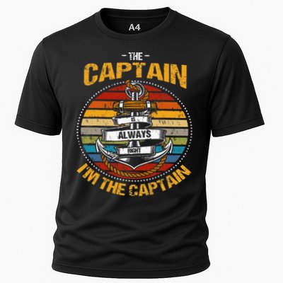 Captain Is Always Right Boat Captain Performance Shirt