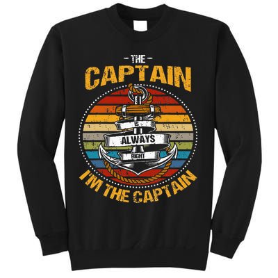 Captain Is Always Right Boat Captain Sweatshirt