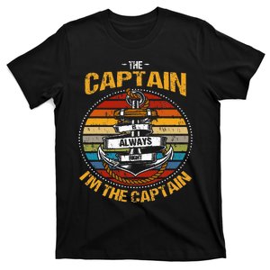 Captain Is Always Right Boat Captain T-Shirt