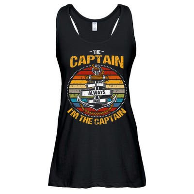 Captain Is Always Right Boat Captain Ladies Essential Flowy Tank