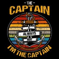 Captain Is Always Right Boat Captain Flat Bill Trucker Hat